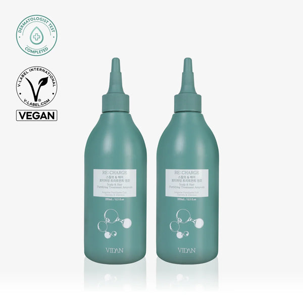 Vidan Extra Nourishing Chaeum RE:CHARGE Korean Hair Treatment Duo Vidan
